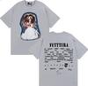 Summer Hot Singer TINI Futttura Album Pop Music Gothic Tops Double Sided Print Loose Short Sleeve Tshrit Mens Clothes