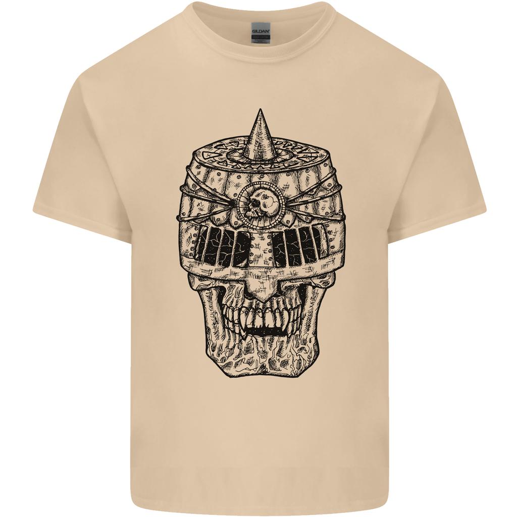 Medieval Skull Helmet Unisexs Light Cotton TShirt