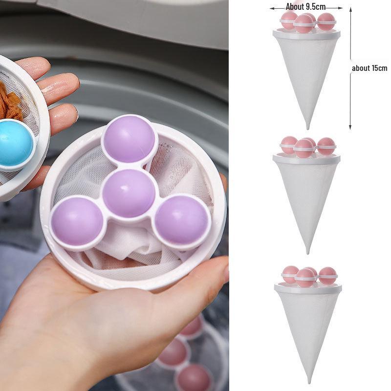 Floating Washing Machine Lint & Hair Remover Net Bag