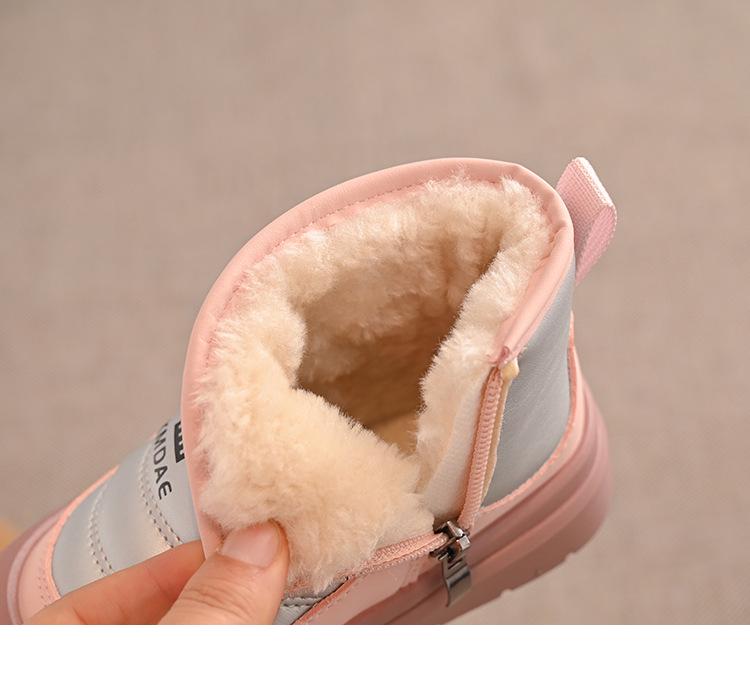 Kinder Winter wasserdichte Leder Schneestiefel - 2025 Stil, Kälteschutz & Warm