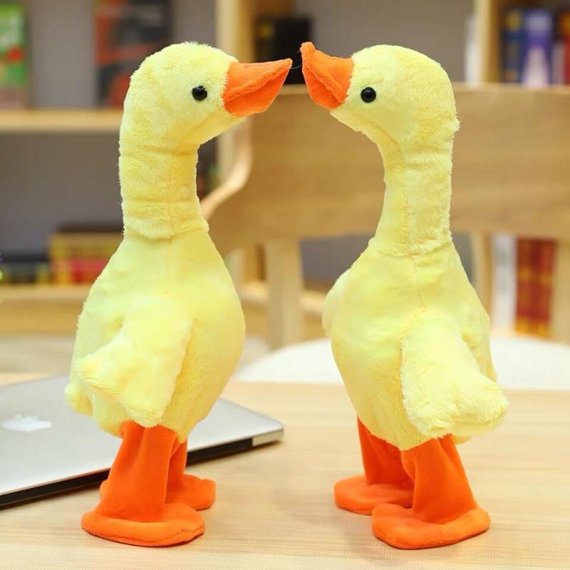 1Pcs Dancing With 138 Music Baby Toys Talking Singing And Walking Duck Musical Duck Plush Toy Christmas Gifts