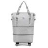 Extra Large Capacity Wet and Dry Separation Double-layer Extended Luggage Bags To Be Produced Must-have Clothes Storage Bags with Wheels