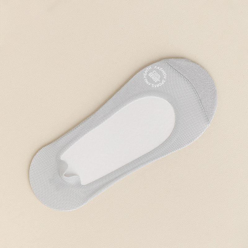 Women's Summer Lightweight Open-front Invisible Stockings with Cotton Sole for Summer, Anti-slip, No Heel Separation