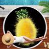 Carton Pineapple Round Beach Towel Tassel Bohemian Flamingo Large Blanket Picnic Yoga Mat travel Boho Tablecloth Beach towel