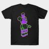 Men Black Print T-shirt Neon Mickey No-Cut Transfer Paper Print Cotton Tshirt