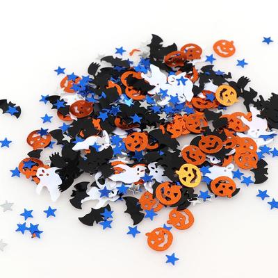 15g Halloween Party Decor: Witch, Ghost, Bat, and Skull Sequins