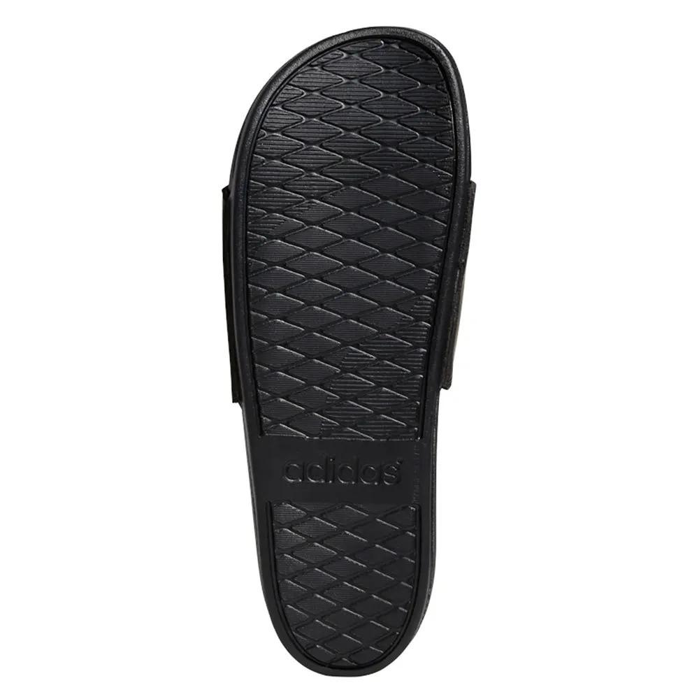 adidas Adilette Comfort Slippers Cushioned Insole Black/White
