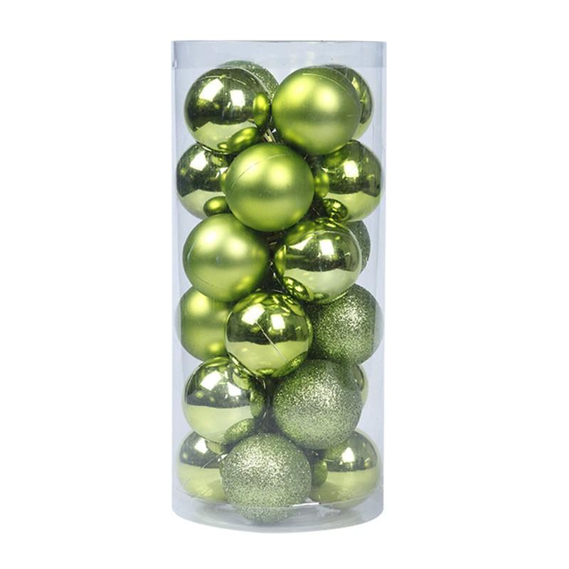 Shiny Electroplated Christmas Ball Ornaments Set 3cm 4cm 6cm 8cm Tree Hanging Decor Red Green Blue Gold Pink Purple
