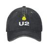 U2 Rockband Baseballkappe Sonne Outdoor-Sport Sonnenschutz Gewaschener Truckerhut Damen Herren Lässiger Druck Baseballkappen