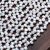 New Natural freshwater pearl necklace with three holes and a polished finish on both sides67mm Baroque Irregular Semi-Finished Beads