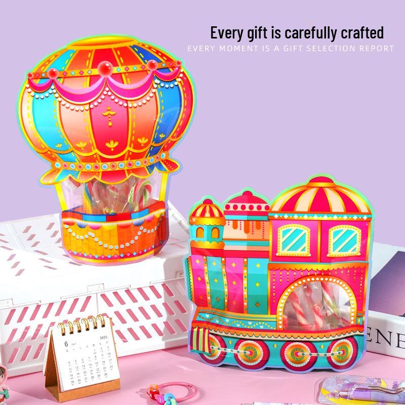 Children's Day Gift Bags - Cute Sealed Kindergarten Packaging for Cookies and Candy Souvenirs