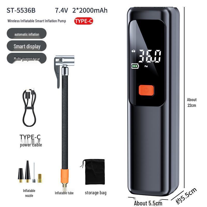 Portable High-Pressure Electric Car Tire Inflator