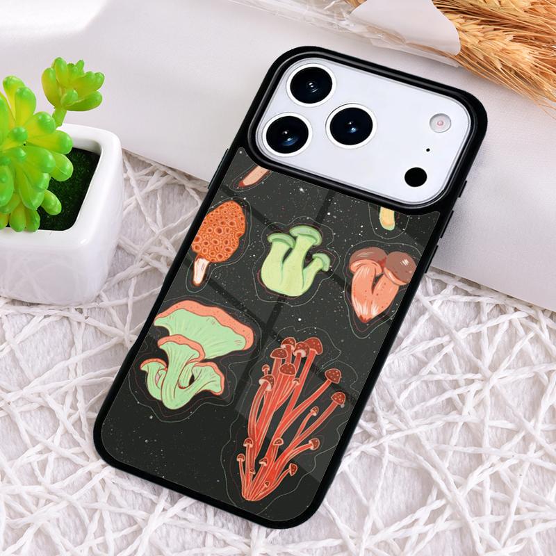 Mushroom Frog Shockproof Phone Case for iPhone 17 Air 16e 15 11 12 14 13 Pro Max Cover Coque