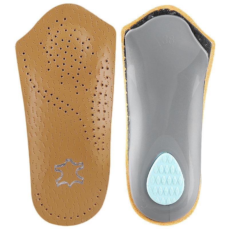 New Arch Support Leather Insole Breathable Comfort Half Insoles Flatfoot Orthopedic Insoles 2Pcs/4Pcs