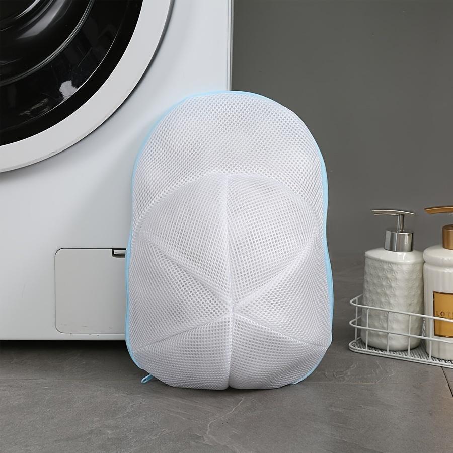 Hat cleaning cage for washing machines, hat cleaner with mesh bag, baseball cap cleaner, with individual hat bag and hat rack.