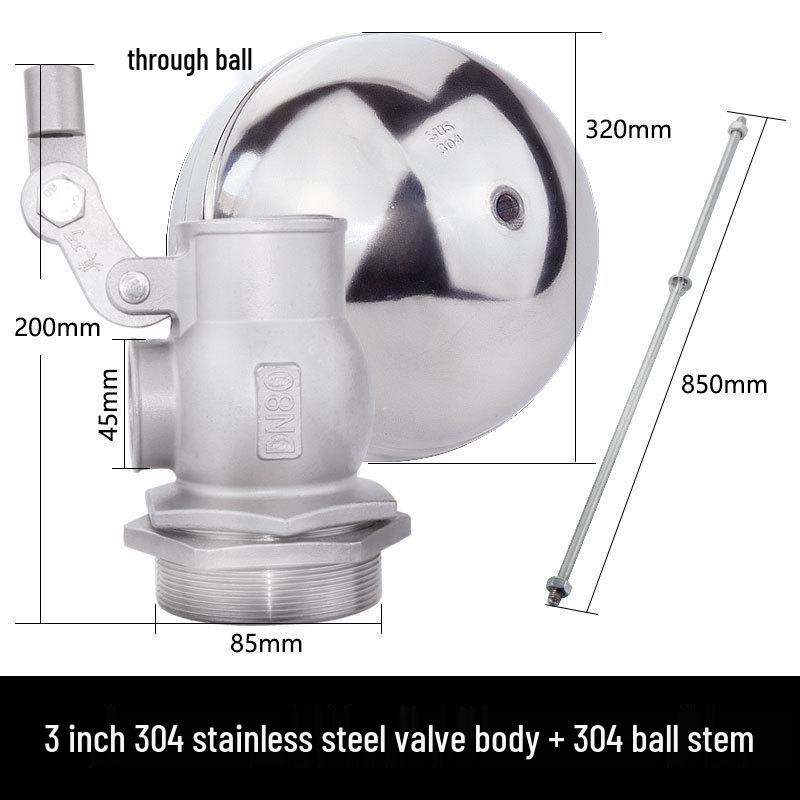 Контроллер уровня воды из нержавеющей стали 304, поплавковый клапан DN50/DN100