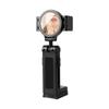 Portable Foldable Adjustable Phone Holder with Rotatable Clip and Beauty Mirror for Travel