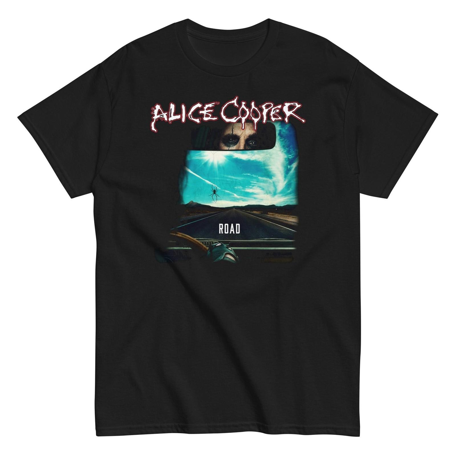 MerchMoment Alice Cooper On The Road T-Shirt T-Shirt Black New L