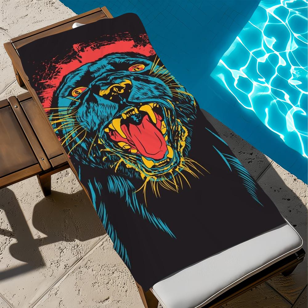 Black Panter Towel Beach Quick Dry Soft Pool Towels Gift for Travel Gym Shower Camping sports