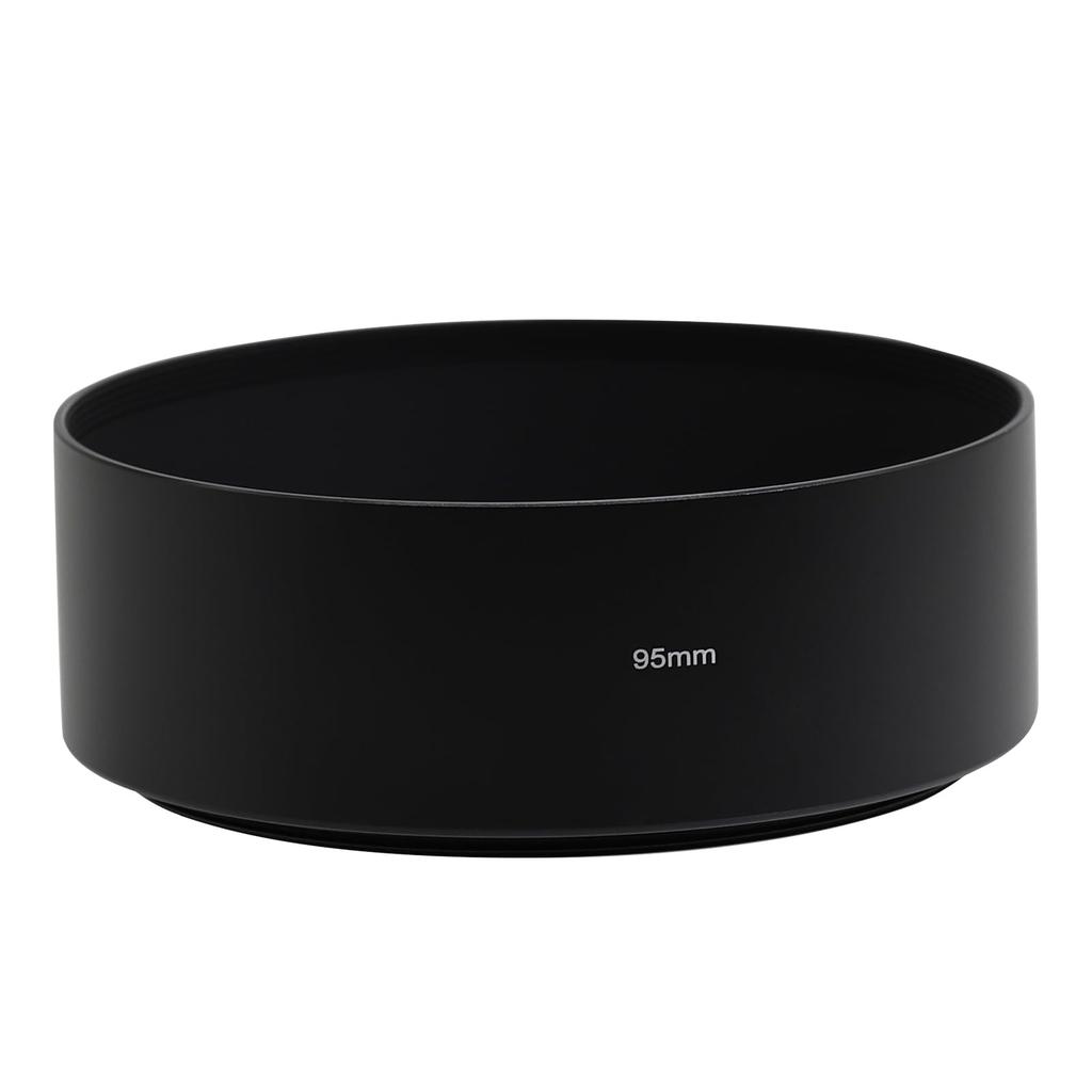 Toileum 95mm Medium Telephoto Lens Hood, 95mm Metal Screw-in Lens Shade, Lens Hood for 95mm Telephoto Lenses, Camera Lens Protection Shade