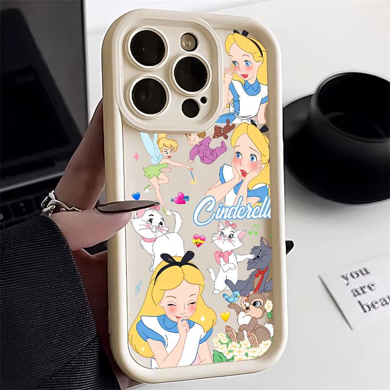 Princess Mermaid Silicon Case For Apple iPhone 17E 15 16 14 13 12 11 17 Pro Max 17 Air 16 Plus 16E Phone Protective Cover