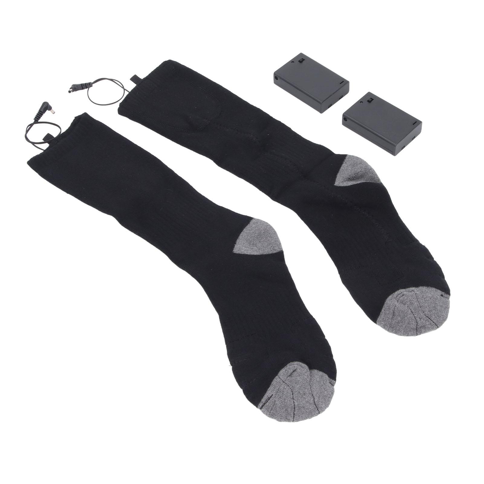 

Electric Heated Socks Men Women Rechargeable 2 Sided Heating Washable Portable for Skiing Hiking Camping Uniform Size