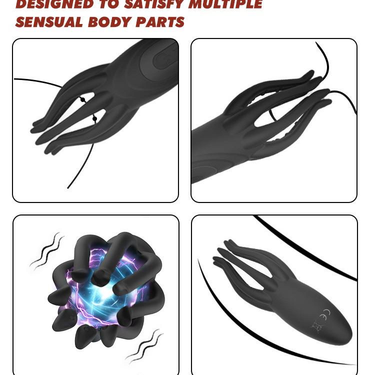 Electric Shock Glans Vibrator Male Masturbator Cup
