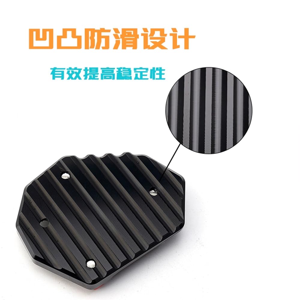 FOR 2025 NC750X NC 750X NC750 X 2021-2025 Motorcycle Stand Side Stand Extension Pad Amplifier Board Nc750x Nc 750x (Black)