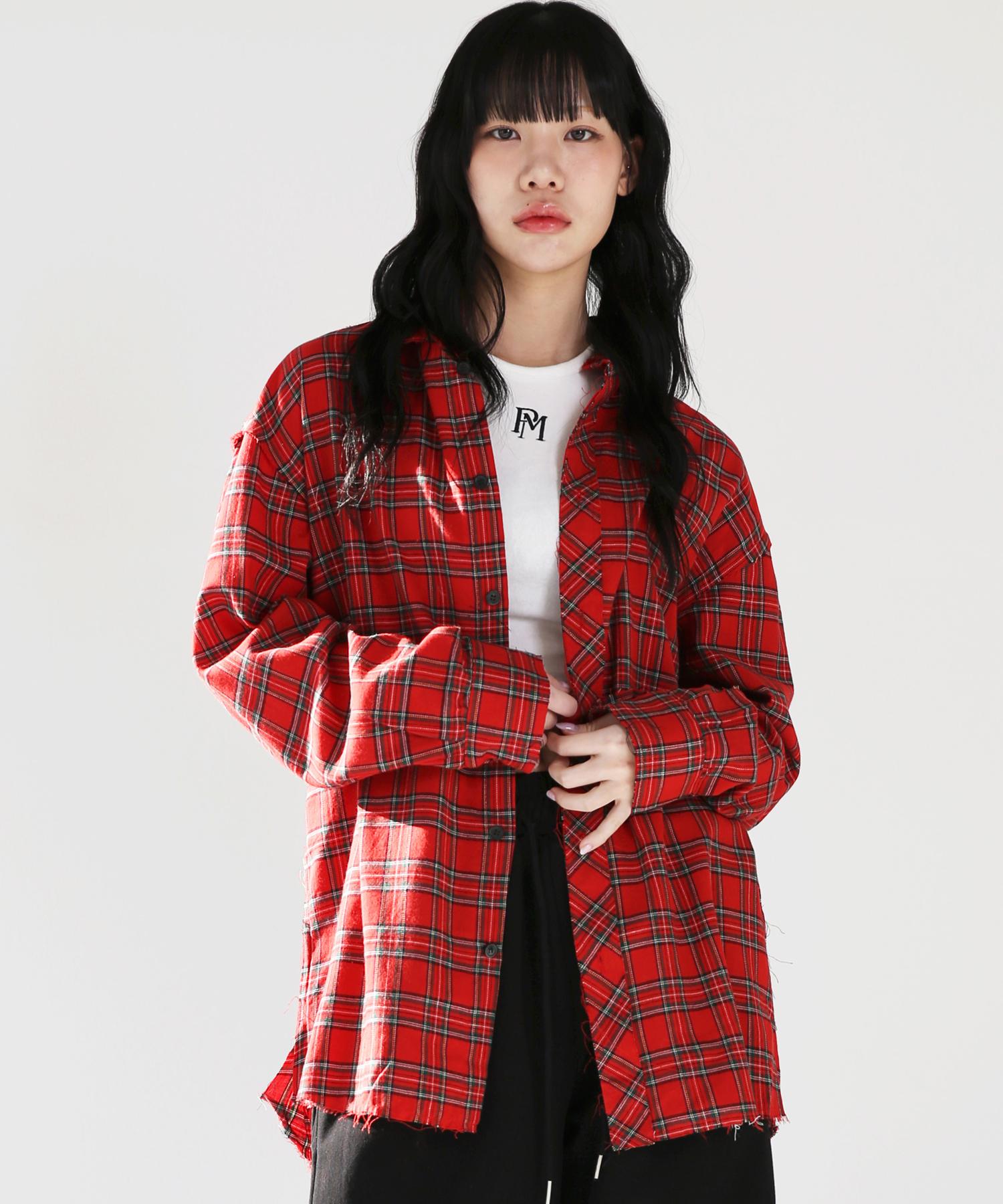 Ppp Check Suit Shirts (Red) Free/Free