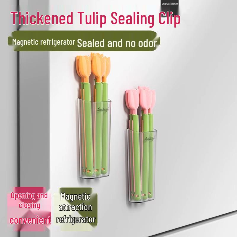 Nový přírůstek: Magnetické těsnící klipy Tulip pro skladování potravin - 0,01 Poštovné.