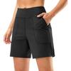 Elastic Waist Sport Shorts High Waist Active Workout Shorts Women Running Shorts  Outdoor Sports