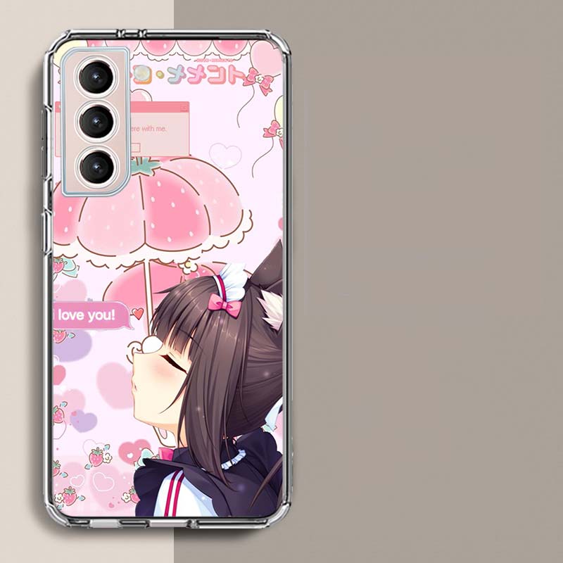 Chocola Nekopara Phone Case For Samsung A16 A26 A36 A56 A17 A15 A25 A35 A55 A14 A24 A34 A54 A04S A05S Galaxy Note 20 10 9 8 A9 A