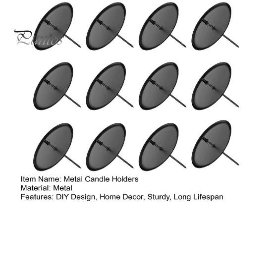 Suporturi pentru lumânări din metal galvanizat de Crăciun, 12 bucăți, decorațiuni pentru interior, tavă din fier forjat, accesorii pentru casă