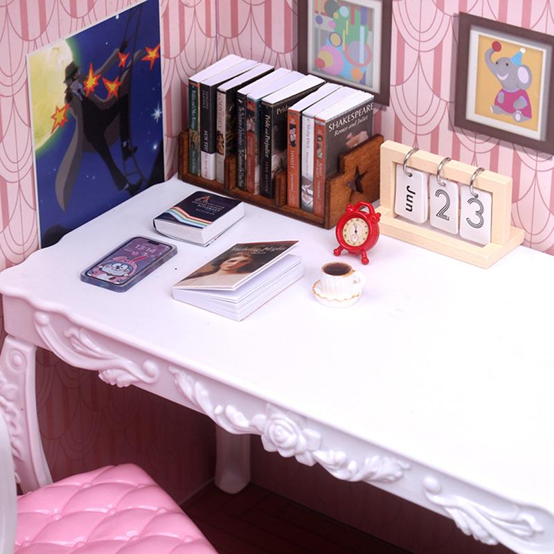 10ks 1/12 Simulační kniha domečku pro panenky Ornament Miniaturní domeček pro panenky Studijní dekorace Doplňky domečku pro panenky Hračky pro děti