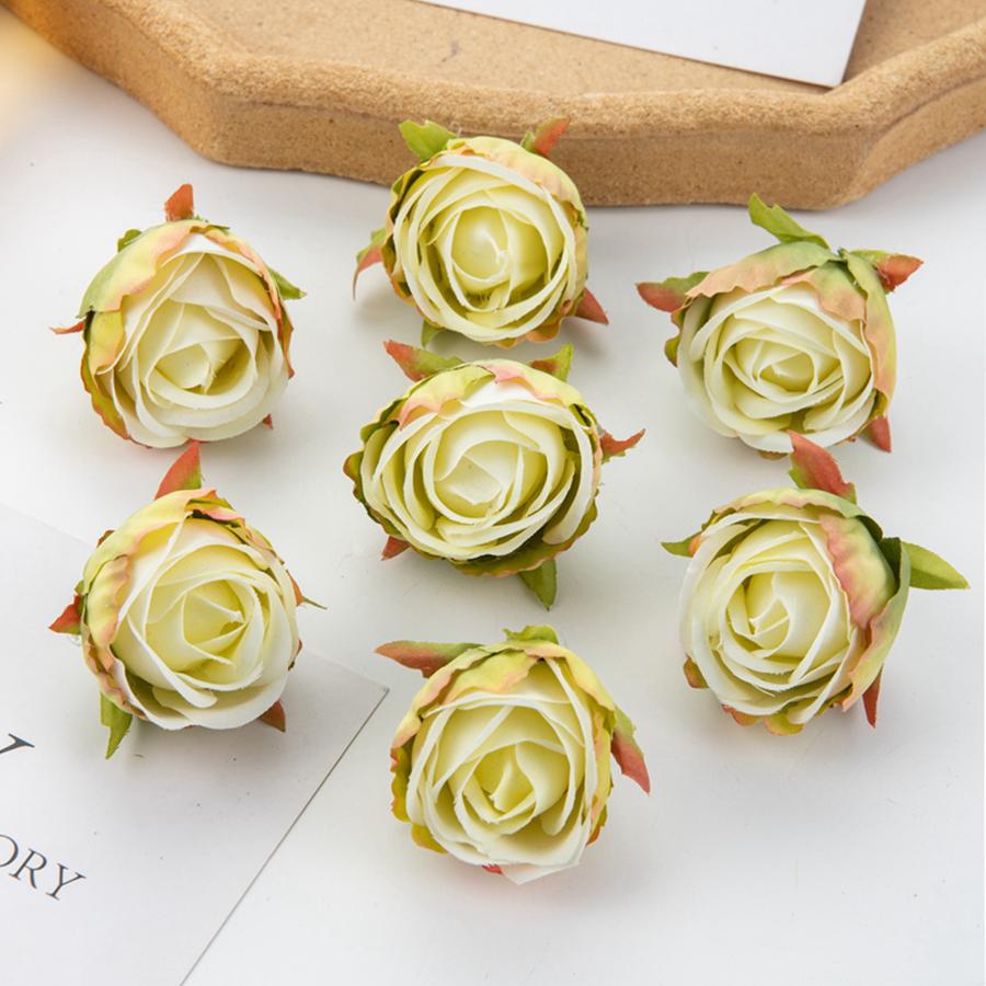 5/10 Stück Seide Künstliche Blume Rose Weihnachtskranz Festival Party Deko Heim Vase Außen Garten Hochzeit DIY Geschenkbox Haarnadel
