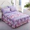 Set di biancheria da letto 3 pezzi/1 set gonna da letto con 2 federe coprimaterasso copriletto con stampa