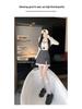 Sweet & Spicy High-Waisted Lace Bodycon Skirt - Grey, Korean Style, Anti-exposure Short A-line Design