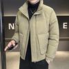 Veste matelassée en duvet de canard blanc à col montant ajustée pour homme 2025 - Vêtement d'extérieur d'hiver chaud, élégant et épaissi