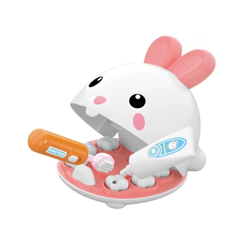 Discover Intime Girls Rabbit Dentist Pretend Play Set Cute Children Montessori Toys For Check Teeth Model Doctor Role Play Baby Kid Learning Toy