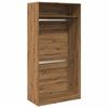 VidaXL Wardrobe Artisan Oak 100x50x200 Cm Engineered Wood, Storage Cabinet, Wardrobe Organizer, 3307809