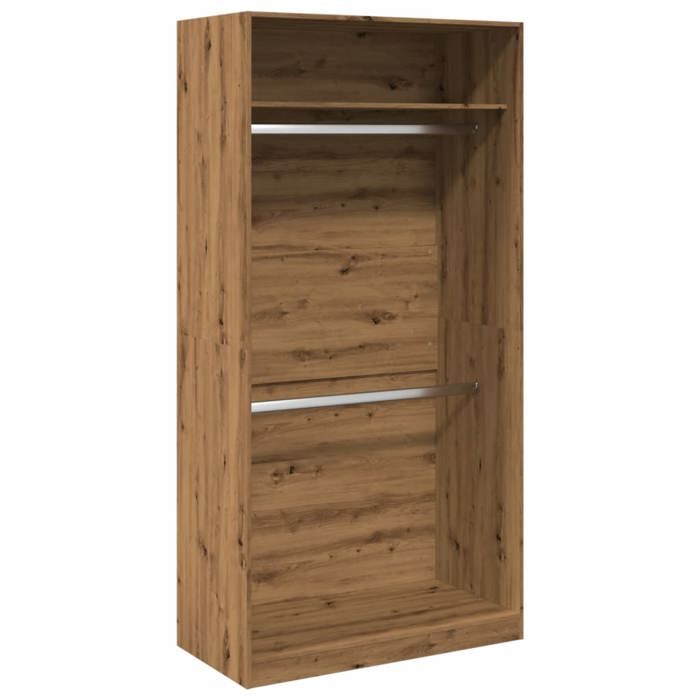 VidaXL Wardrobe Artisan Oak 100x50x200 Cm Engineered Wood, Storage Cabinet, Wardrobe Organizer, 3307809