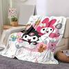 1pc My Melody and Friends Blanket, Soft Throw for Room Decor, Perfect Gift for Family and Friend, Seasonal Use Home Decoration, Cozy Bedding Accessory