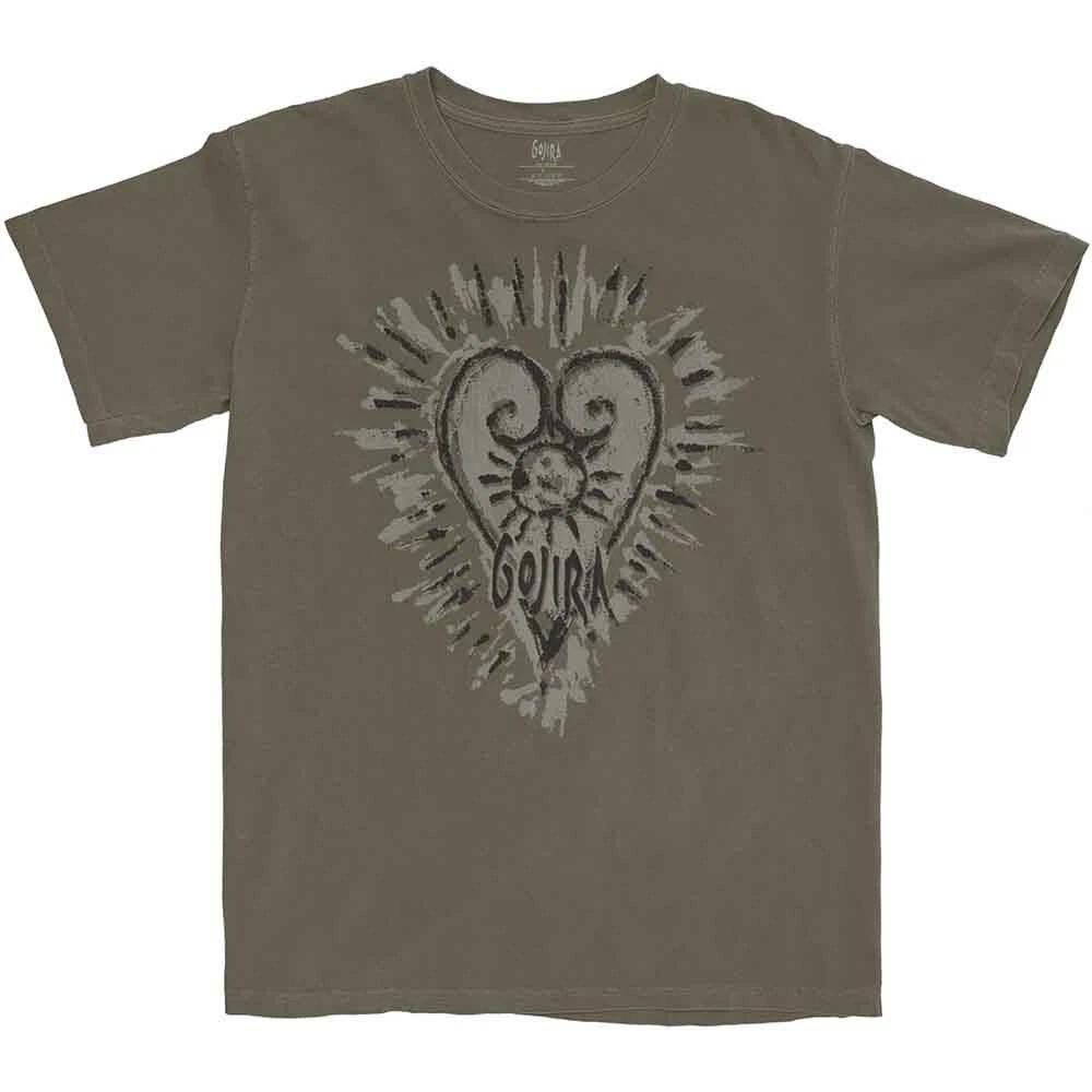 Gojira Unisex T-Shirt: Fortitude Heart (XX-Large) 4XL