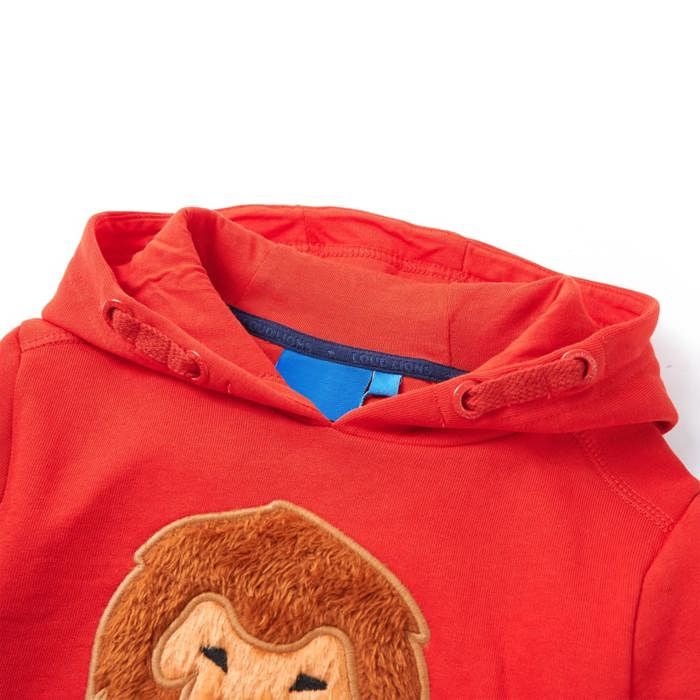 Sweatshirt à capuche pour enfants rouge 92/104/116/128/140