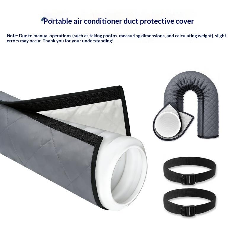 Adjustable Straps Air Conditioner Hose Cover Heat Insulation With 2 Buckle Straps Portable Ac Hose Protective Sleeves