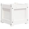 VidaXL Jardinière blanc 31x31x31 cm bois de pin massif 837396