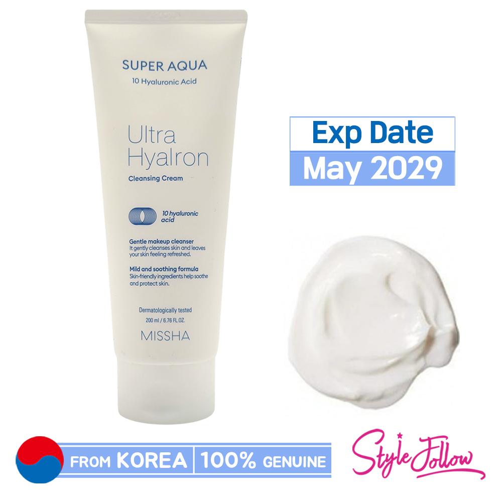 [MISSHA] Очищающий крем Super Aqua Ultra Hyalon 200 мл 1pc + Sample Gifts