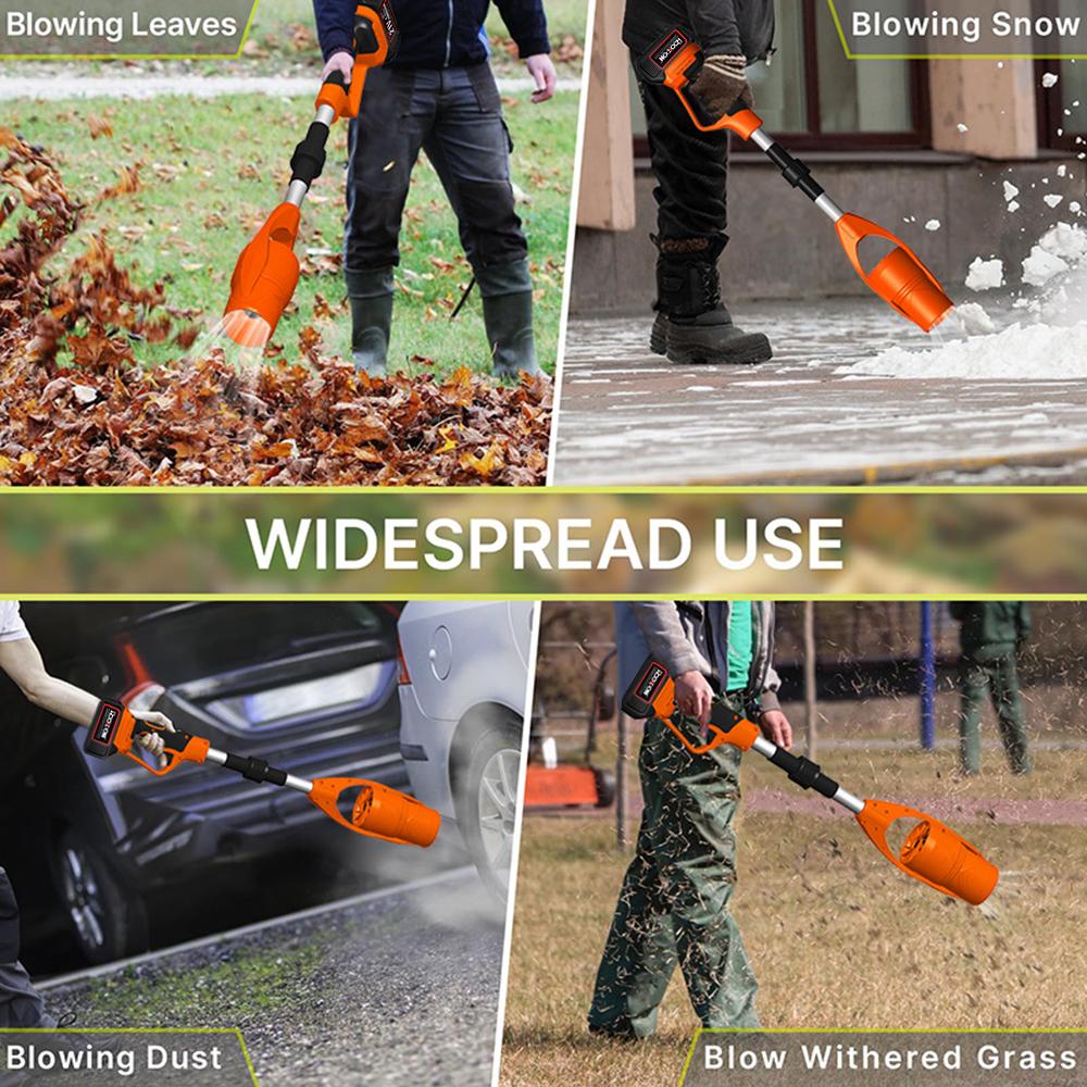 Cordless Electric Air Blower Brushless Leaf Blowers Dust Collector Foldable Garden Lawn Dust Cleaners For Makita 18V 21V Battery