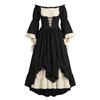 Women's Corset Dress, Puff Sleeve Gothic Costume for Halloween