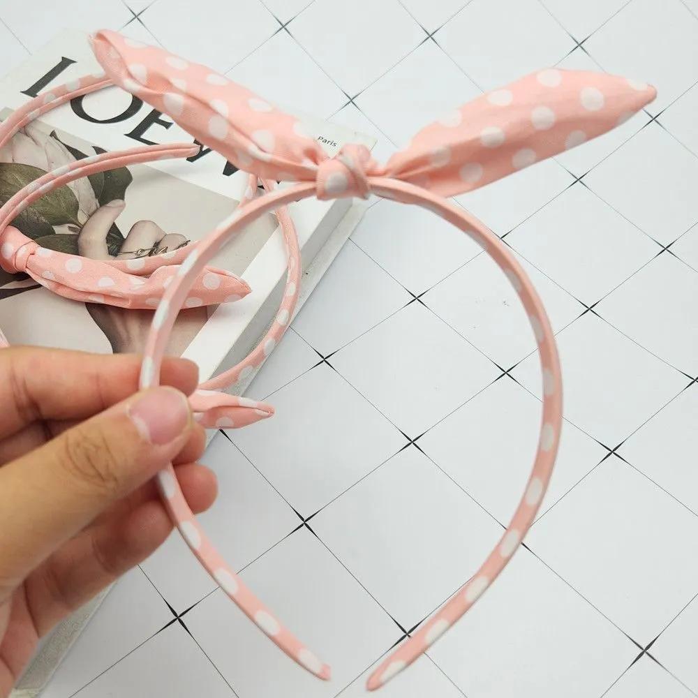 Pink patterned women's hair accessories